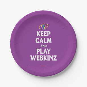 Assiettes En Carton Gardez le calme et le jeu Webkinz
