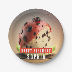 Assiettes En Carton Gâteau à thème Ladybug - Anniversaire