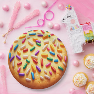 Assiettes En Carton Gâteau sec au sucre avec pépites