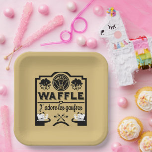 Assiettes En Carton gaufres de Belgique