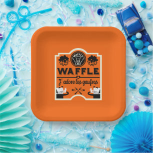 Assiettes En Carton gaufres françaises