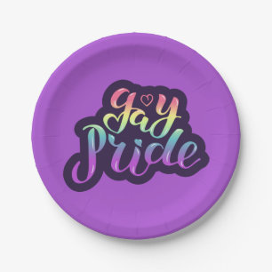 Assiettes En Carton Gay pride