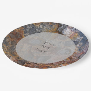 Assiettes En Carton Géologie Surface de roche sédimentaire n'importe q
