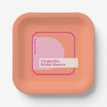Géométrique rose et orange