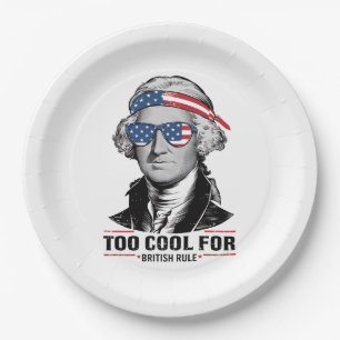 Assiettes En Carton George Washington approuve la domination britanniq