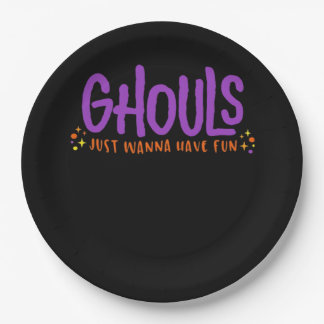Assiettes En Carton GHOULS Veux Juste S'Amuser Aménagé