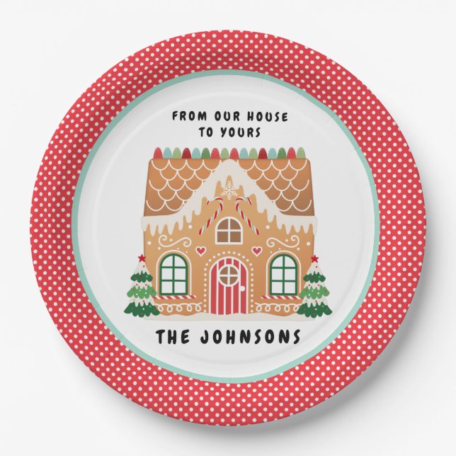 Assiettes En Carton Gingerbread Cookie | Christmas Cookie Exchange (Devant)
