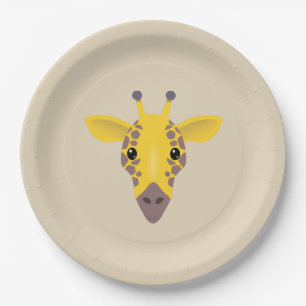 Assiettes En Carton Giraffe