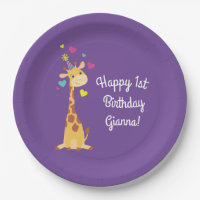 Giraffe Anniversaire de enfant Party Cute