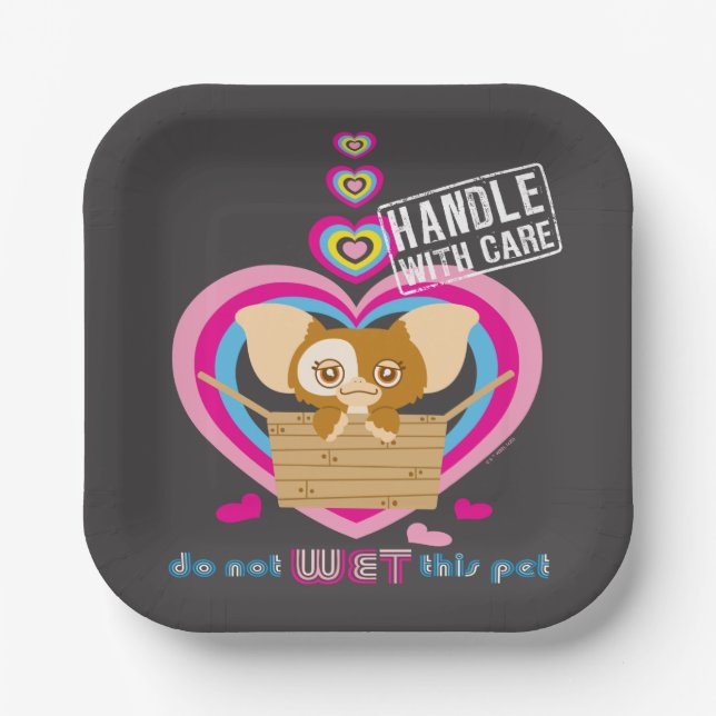Assiettes En Carton Gizmo | Ne pas attendre cet animal (Recto)