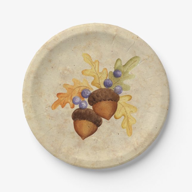 Assiettes En Carton Gland (Devant)