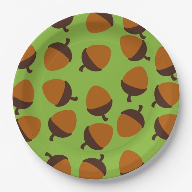 Assiettes En Carton Gland (Devant)