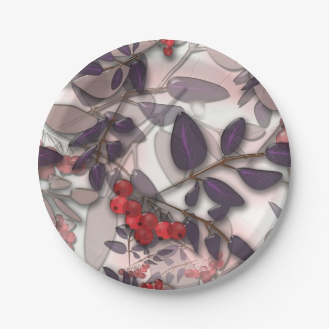 Assiettes En Carton Glass, Rowan (Devant)