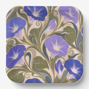 Assiettes En Carton Gloire du matin Art Nouveau