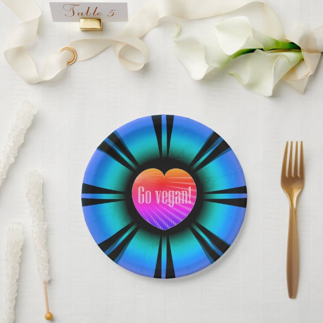 Assiettes En Carton Go Vegan (Mariage)
