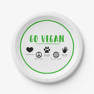 Assiettes En Carton Go Vegan