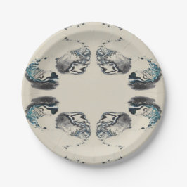 Assiettes En Carton Go With the Flow - Acrylic Pouring