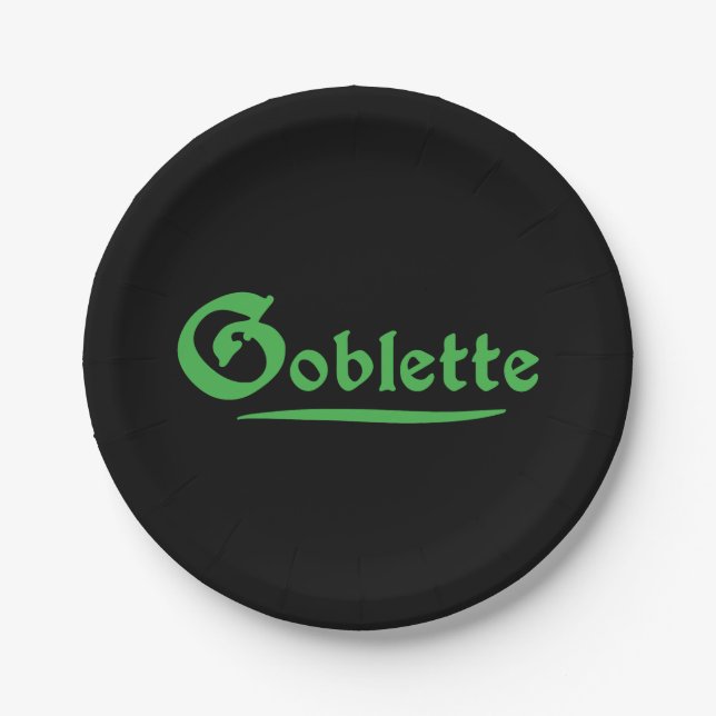 Assiettes En Carton Goblette (Devant)