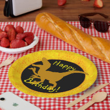 Gold Dinosaur Hide Happy Birthday!