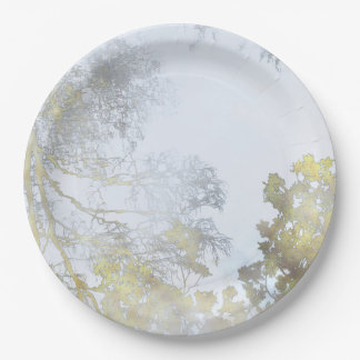 Assiettes En Carton Golden Broadleaf Glow