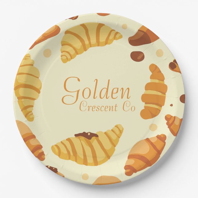 Assiettes En Carton Golden Crescent Co (Devant)