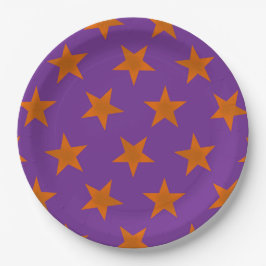 Assiettes En Carton Golden Stars Motif 3