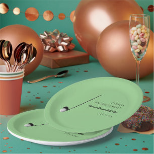 Assiettes En Carton Golf Bachelor Party - Golf trip Classic Stylish