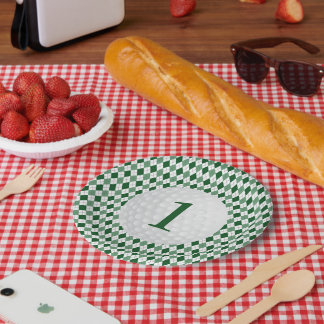 Assiettes En Carton Golf Boy 1st Birthday