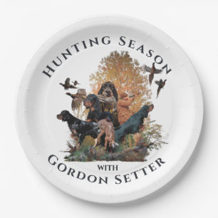 Assiettes En Carton Gordon setters, Art
