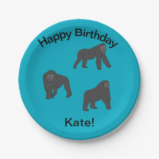 Assiettes En Carton Gorillas