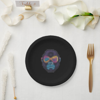 Assiettes En Carton GORILLUMINATE  D401 black