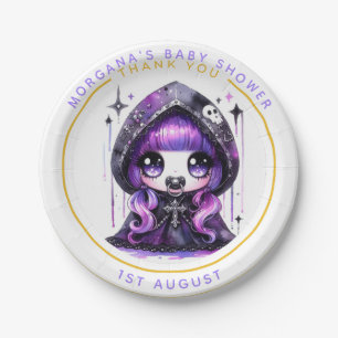 Assiettes En Carton Goth Baby Girl Douche Bat Vampire Merci