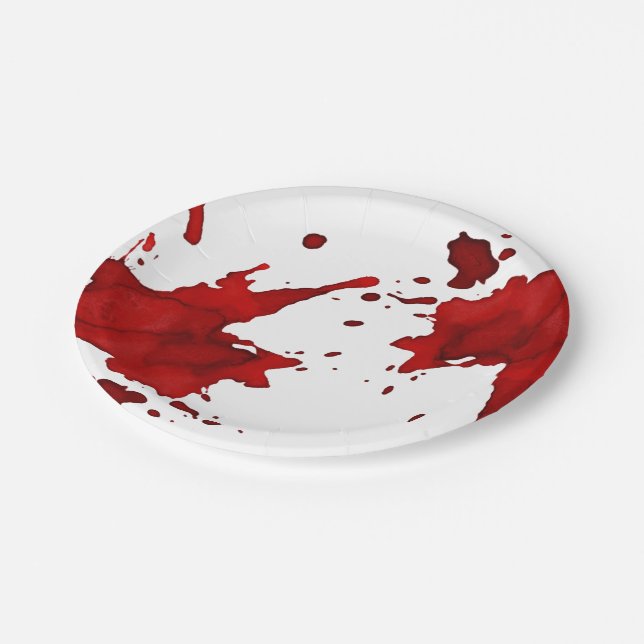 Assiettes En Carton Gouffre de sang (Angle)