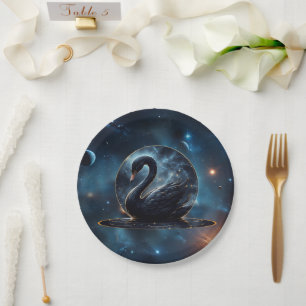 Assiettes En Carton Grace galactique : Le cygne noir.