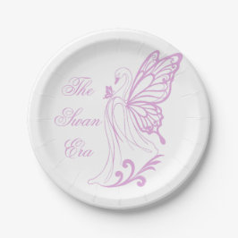 Assiettes En Carton Graceful swan with butterfly wings