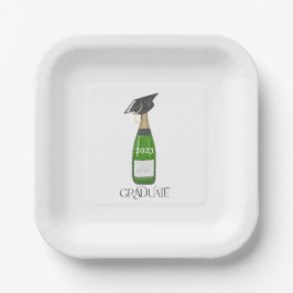 Assiettes En Carton Graduate Graduate Casquette Champagne sur mesure