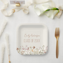 Graduation Terracotta Fleur sauvage Boho Grad