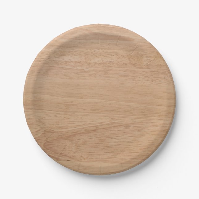 Assiettes En Carton Grain en bois (Devant)