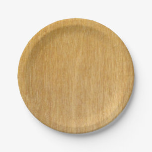 Assiettes En Carton Grain en bois