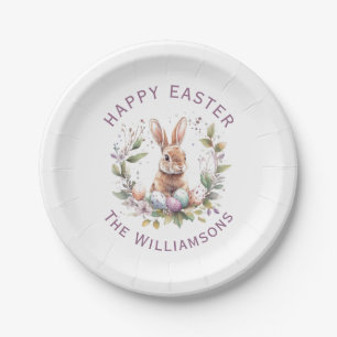 Assiettes En Carton Graine de printemps Easter Oeuf Wreath Personnalis