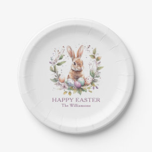 Assiettes En Carton Graine de printemps Easter Oeuf Wreath Personnalis