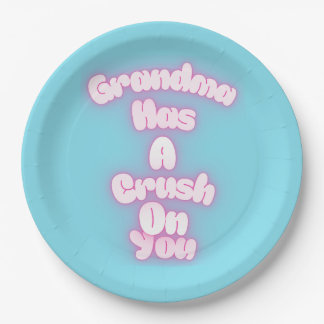 Assiettes En Carton Grand-mère est amoureuse de toi