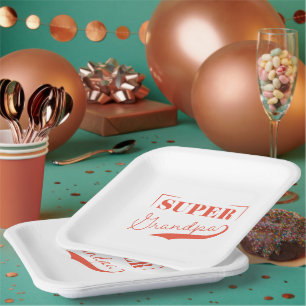 Assiettes En Carton Grand-père