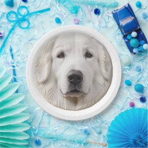 Assiettes En Carton Grand Pyrenees Chien 3D Inspiré