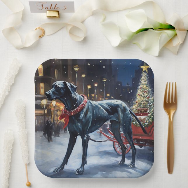 Assiettes En Carton Grande saison de Noël Dane (Mariage)