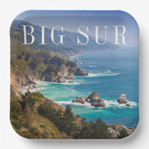Assiettes En Carton Grande Sur côte californienne