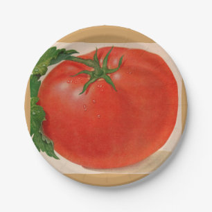 Assiettes En Carton grande tomate juteuse BIG