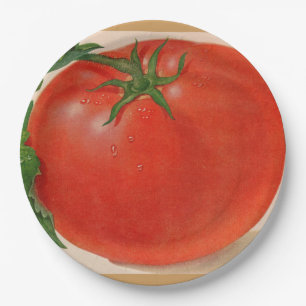 Assiettes En Carton grande tomate juteuse BIG