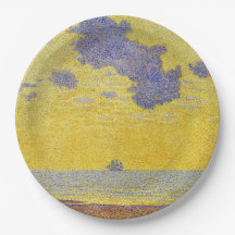 Grands Nuages (Ciel Jaune) (Paysage Élégant)