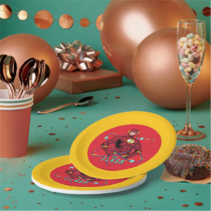 Assiettes En Carton Graphique atomique Flash de dessin